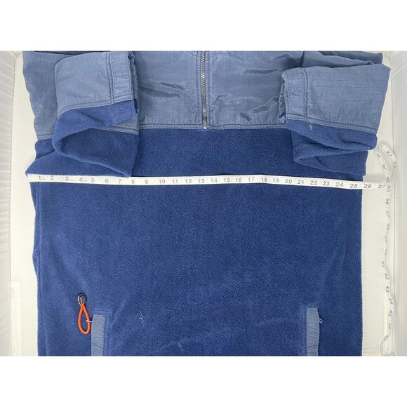 MacGear Long Men's Blue Jacket size 1XLT Pre-Owned QuarterZip. Pocket in sleeve. - Picture 5 of 9